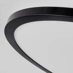 Plafonnier Tamesch LED Noir, 1 lumière, Télécommandes