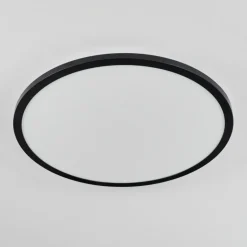 Plafonnier Tamesch LED Noir, 1 lumière, Télécommandes