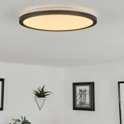 Plafonnier Tamesch LED Noir, 1 lumière