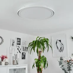 Plafonnier Telsen LED Blanc, 2 lumières, Télécommandes, Changeur de couleurs