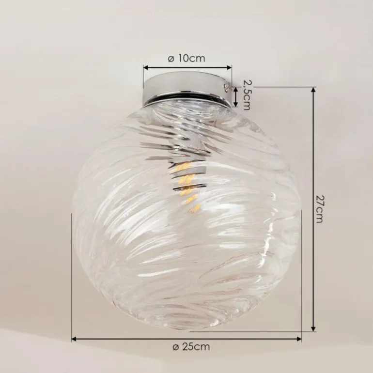 Plafonnier Tomboul Chrome, 1 lumière