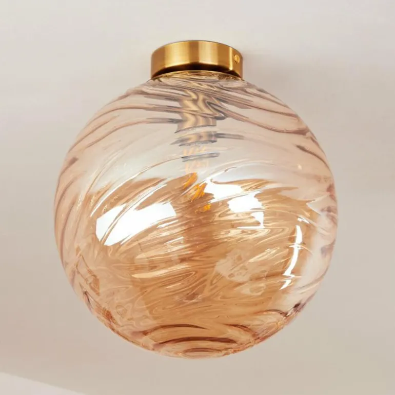 Plafonnier Tomboul Or, 1 lumière