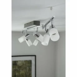 Plafonnier Trio 8214 LED Aluminium, Chrome, Acier inoxydable, 6 lumières
