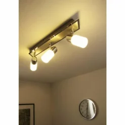 Plafonnier Trio 8214 LED Aluminium, Chrome, Acier inoxydable, 3 lumières