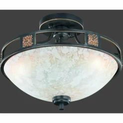 Plafonnier Trio 6081 Rouille, 3 lumières