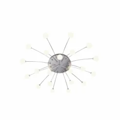 Plafonnier Trio Bullet LED Nickel mat, 21 lumières