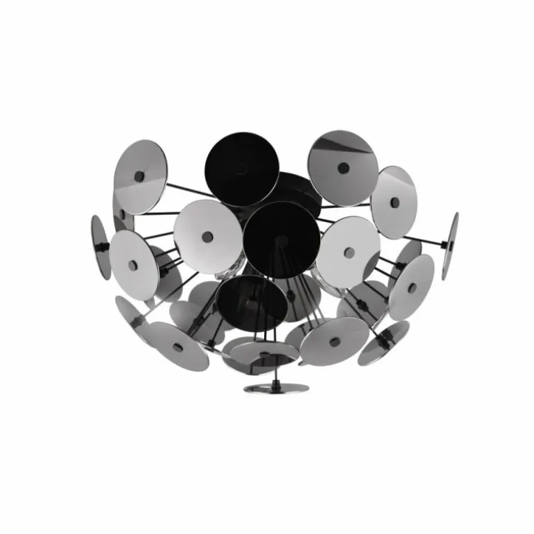 Plafonnier Trio Discalgo Noir, 3 lumières