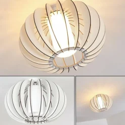 Plafonnier Valkom Blanc, 1 lumière