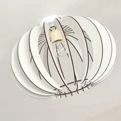 Plafonnier Valkom Blanc, 1 lumière