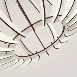 Plafonnier Valkom Blanc, 1 lumière