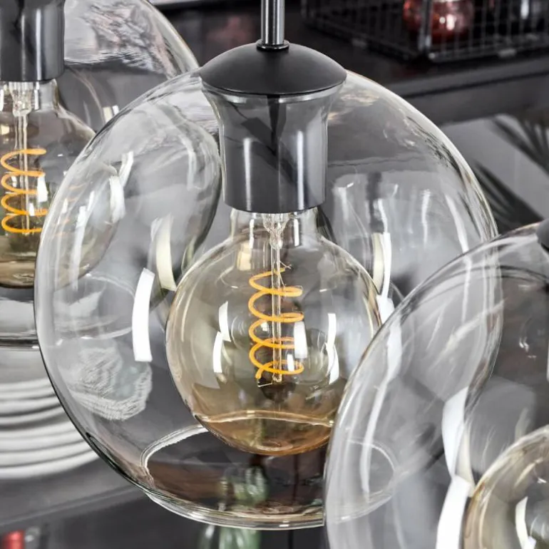 Plafonnier Verre 20 cm Koyoto Clair, 3 lumières