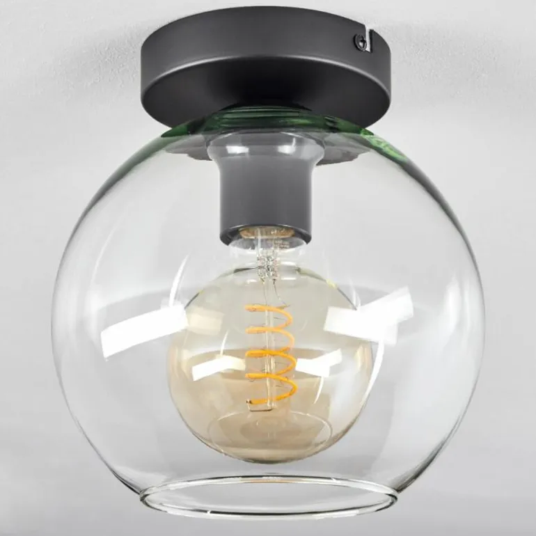 Plafonnier Verre 20 cm Koyoto Clair, 1 lumière