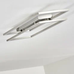 Plafonnier Veyrier LED Acier brossé, 2 lumières