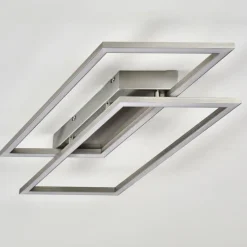 Plafonnier Veyrier LED Acier brossé, 2 lumières