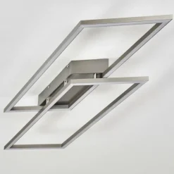 Plafonnier Veyrier LED Acier brossé, 2 lumières