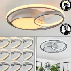 Plafonnier Vignier LED Titane, 1 lumière