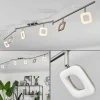 Plafonnier Villenauxe LED Nickel mat, 6 lumières