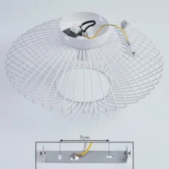 Plafonnier Wemude Blanc, 1 lumière