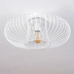 Plafonnier Wemude Blanc, 1 lumière