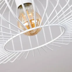 Plafonnier Wemude Blanc, 1 lumière