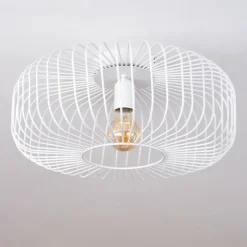 Plafonnier Wemude Blanc, 1 lumière