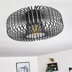 Plafonnier Wemude Noir, 1 lumière