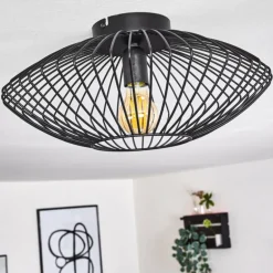 Plafonnier Wemude Noir, 1 lumière