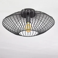 Plafonnier Wemude Noir, 1 lumière