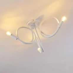 Plafonnier Wertach Blanc, 3 lumières
