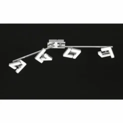 Plafonnier Wofi LEA LED Chrome, 4 lumières