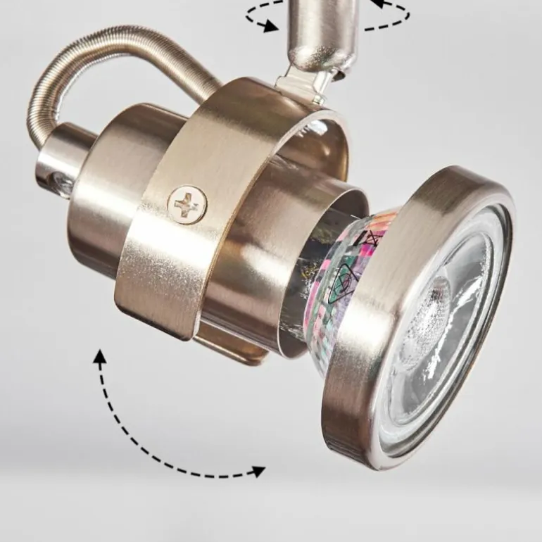 Plafonnier Yometchen LED Nickel mat, 3 lumières