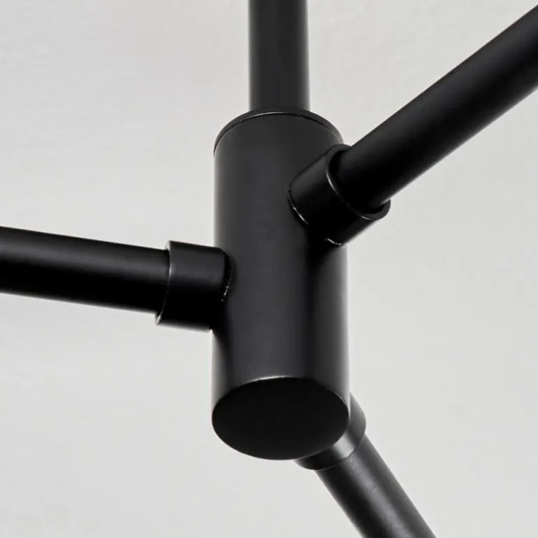 Plafonnier Yucao Noir, 3 lumières