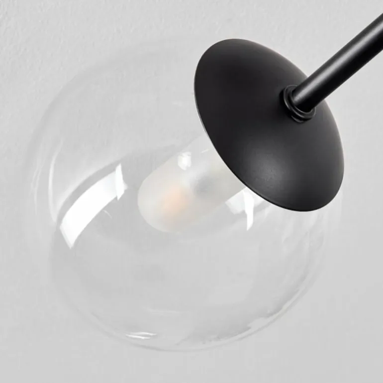 Plafonnier Yucao Noir, 3 lumières
