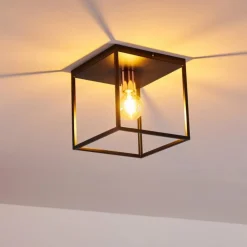 Plafonnier Yuhigaoka Noir, 1 lumière