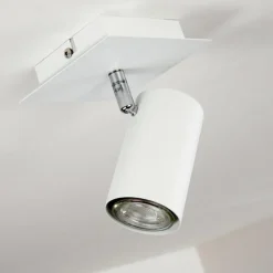 Plafonnier Zuoz Blanc, 1 lumière