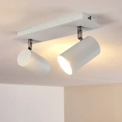 Plafonnier Zuoz Blanc, 2 lumières