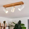 Plafonnier Zuoz Bois clair, 3 lumières