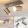 Plafonnier Zuoz Nickel mat, 2 lumières