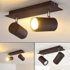 Plafonnier Zuoz Rouille, 2 lumières