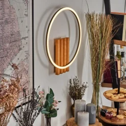 Pompu Applique murale LED Écru, Noir, 1 lumière