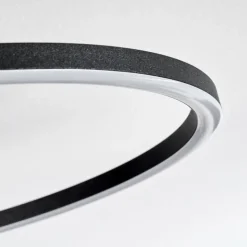 Pompu Plafonnier LED Écru, Noir, 1 lumière