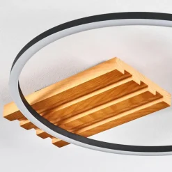 Pompu Plafonnier LED Écru, Noir, 1 lumière