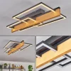 Pompu Plafonnier LED Écru, Noir, 1 lumière