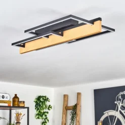 Pompu Plafonnier LED Écru, Noir, 1 lumière