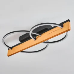 Pompu Plafonnier LED Écru, Noir, 1 lumière