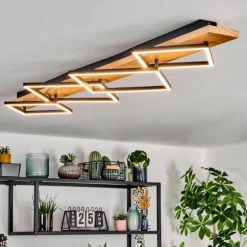 Pompu Plafonnier LED Écru, Noir, 1 lumière