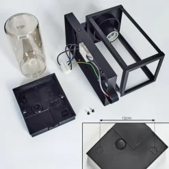 Portalis Lampe murale d´extérieur Noir, 1 lumière, Détecteur de mouvement