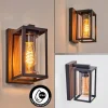 Portalis Luminaire extérieur, Lampe murale d´extérieur Brun, Couleur bois, Noir, 1 lumière