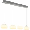 Quintara Suspension Luminaires Globo Lighting LED Nickel mat, 1 lumière