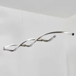 Radogna Suspension, Suspension LED Argenté, 2 lumières